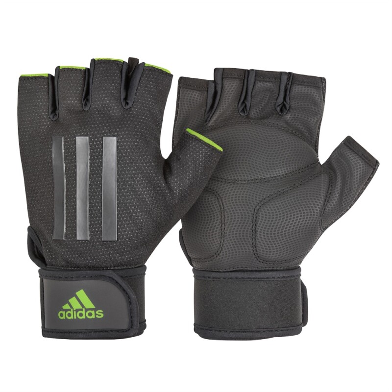 Guante Elite Negro Con Verde Adidas Negro