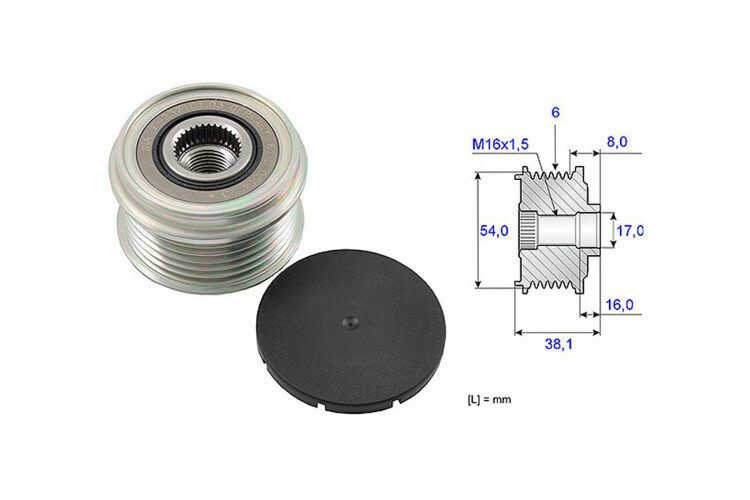 Polea Alternador Marcha Libre BMW 320 D (E90)/330D (E90) 04-11 Polea Alternador Marcha Libre BMW 320 D (E90)/330D (E90) 04-11