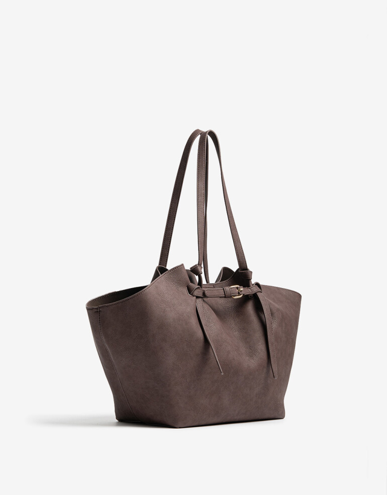Shopper Cartera Shopper Curva - Marron Chocolate