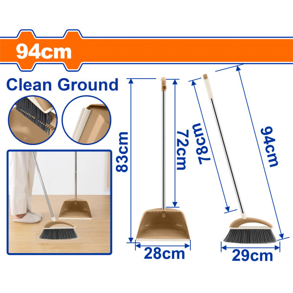SET ESCOBA + PALA WADFOW WBRS5102 SET ESCOBA + PALA WADFOW WBRS5102