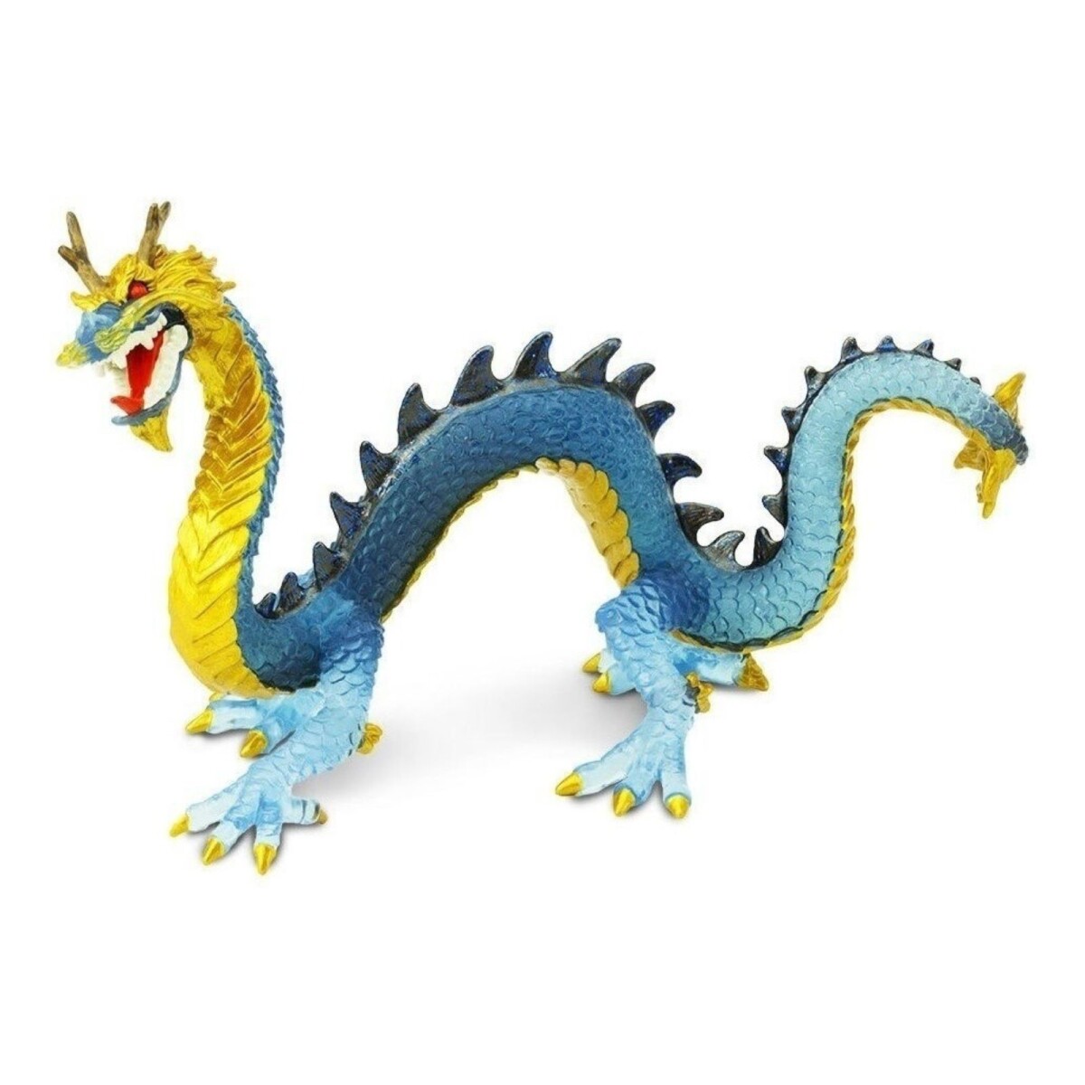 Figura Safari Dragón Chino Azul China Suerte Juguete Niños 