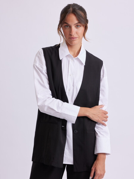 Chaleco formal Negro
