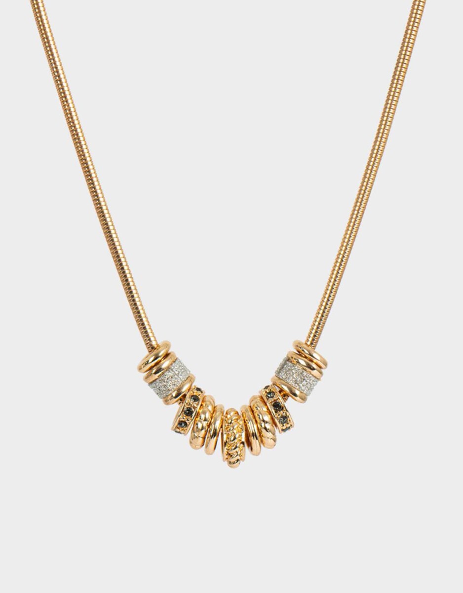 Collar Corto Multi Dijes - Dorado 