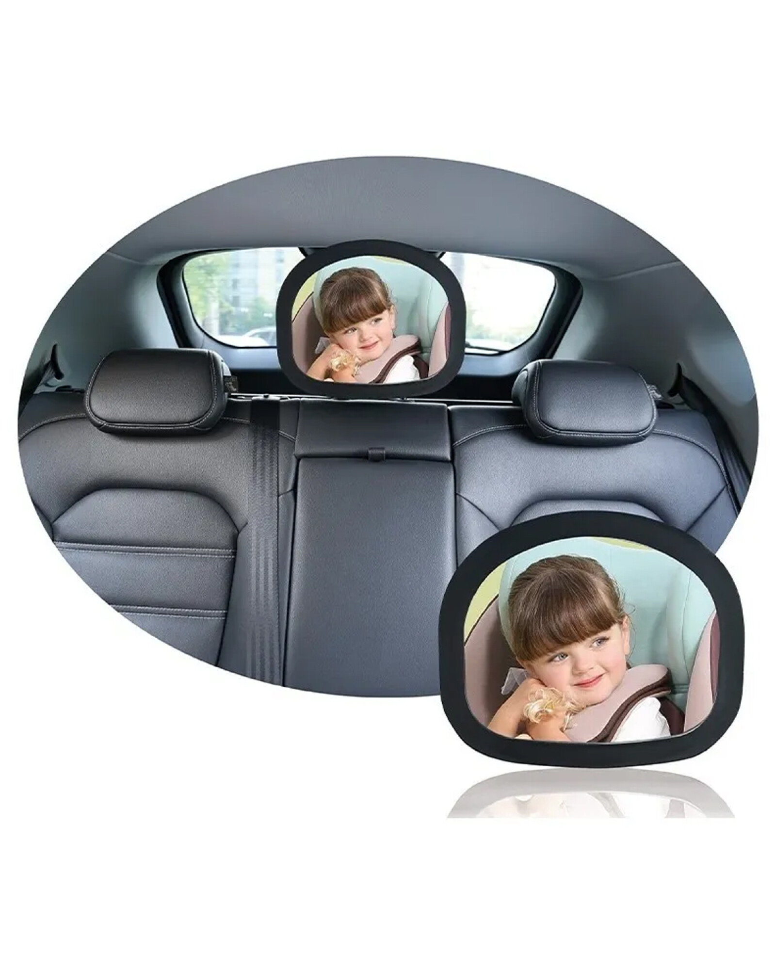 Espejo de bebé retrovisor ovalado para auto Bebesit — Electroventas