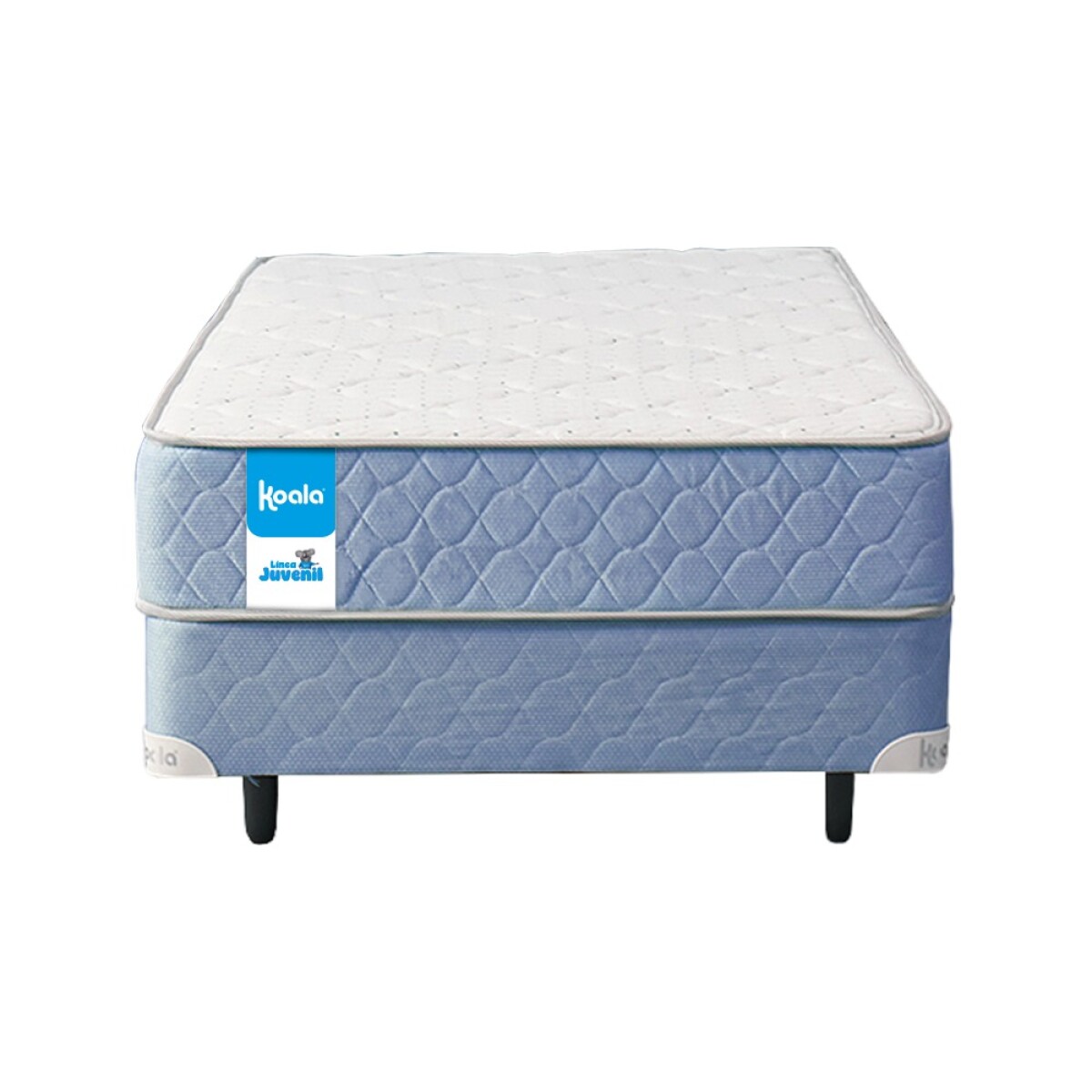 Sommier Koala Juvenil 100x190 cm (Base + Colchón) - Azul 