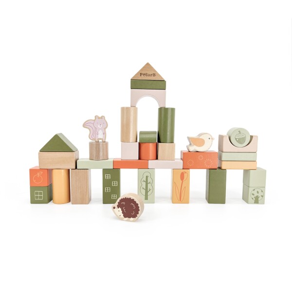 Set Bloques de Madera - x50pz terra VIGA Set Bloques de Madera - x50pz terra VIGA