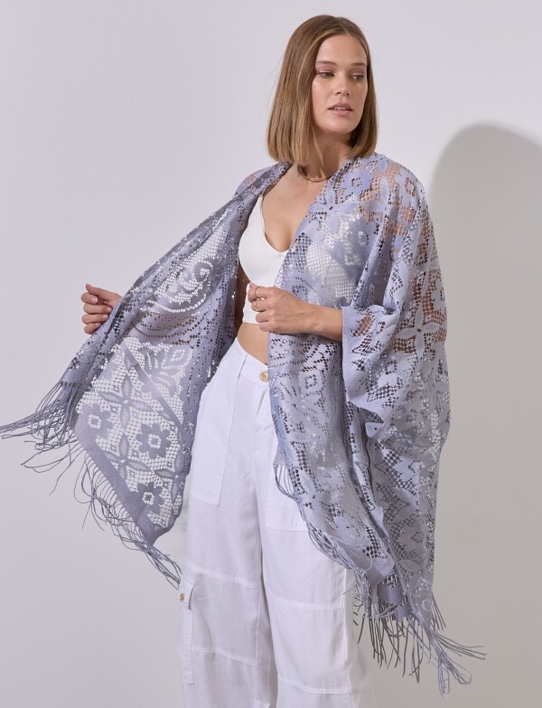 Kimono Calado GRIS