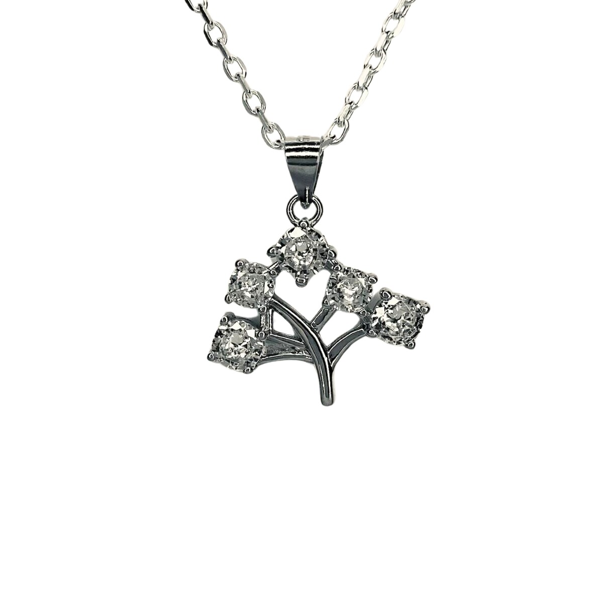 DIJE PLATA ARBOL DE LA VIDA CON CIRCONIAS 