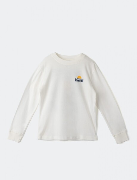CAMISETA INFANTIL CON ESTAMPA BEIGE