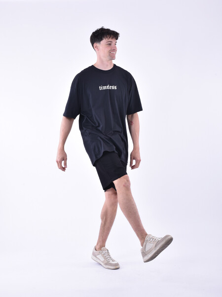 REMERA TIMELESS NEGRO