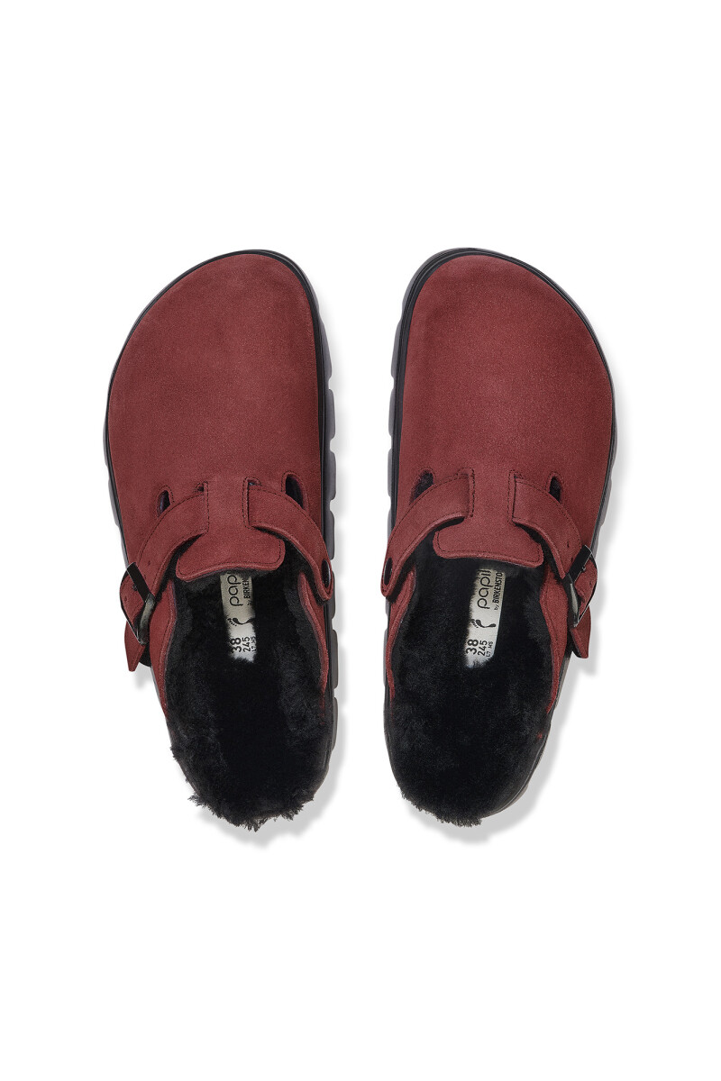 Boston Chunky Shearling Leve Berry Laf Berry Crush