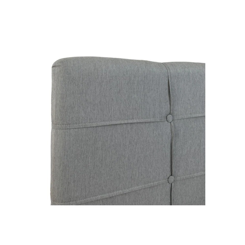 Respaldo 1 Plaza 1/2 Madera y Tela - London Gris