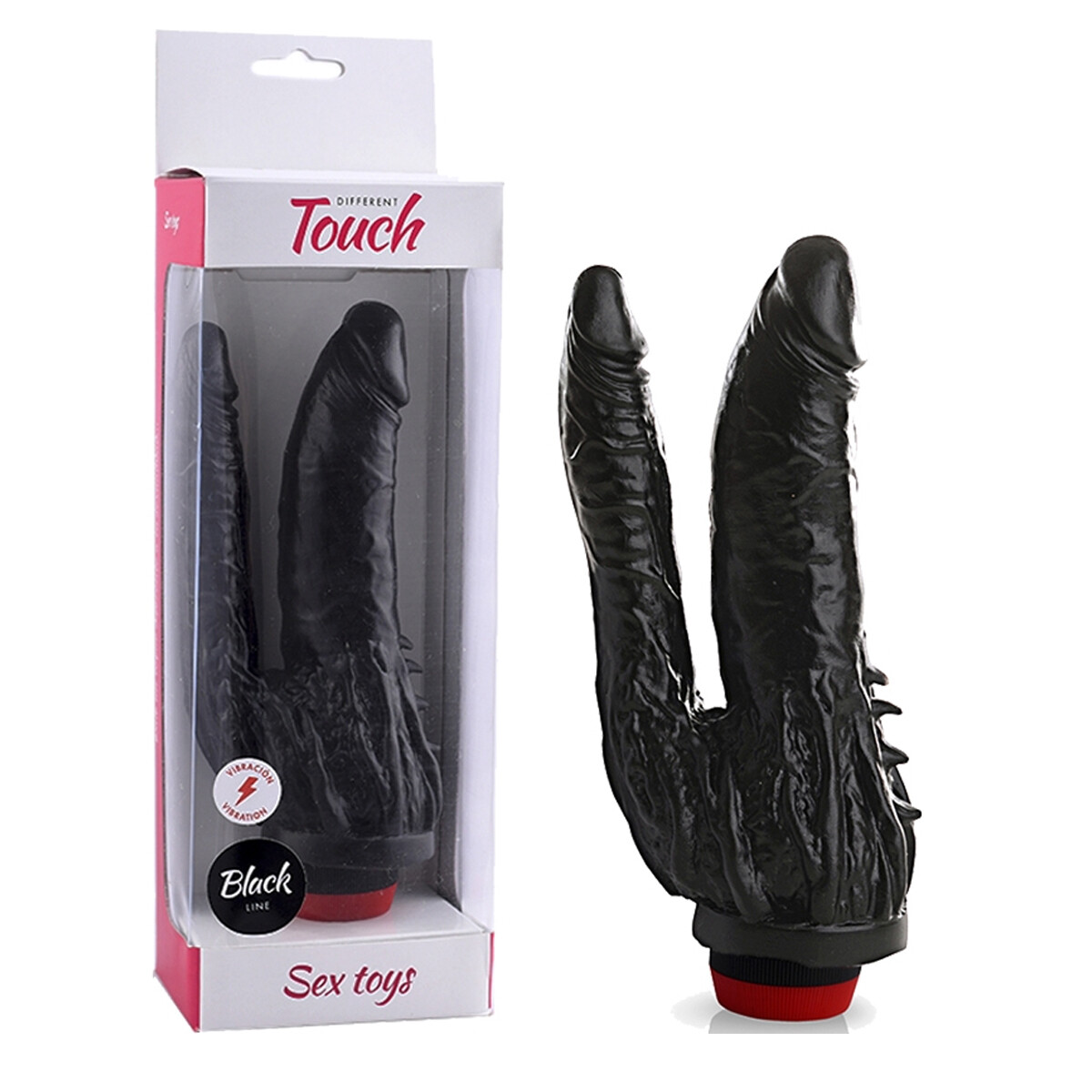 Vibrador Doble Placer - Negro 