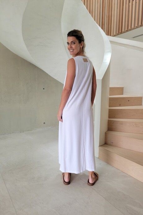 Vestido Formentera Lino Blanco
