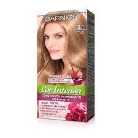 Tinta Garnier Color Intense 8/1 Rubio Claro Ceniza | Color Rubio Natural con Tonalidad Ceniza Tinta Garnier Color Intense 8/1 Rubio Claro Ceniza | Color Rubio Natural con Tonalidad Ceniza