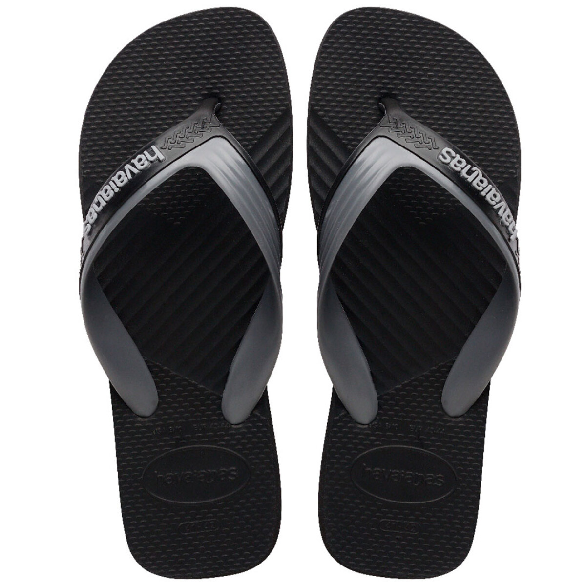 Sandalias de Hombre Havaianas Dual - Negro - Gris 