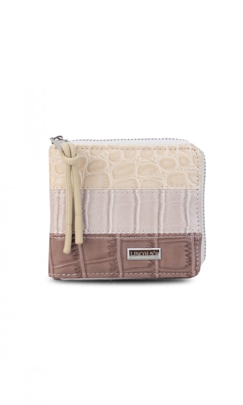 BILLETERA CANDELA CROCO PIEL CUARZO MAUVE