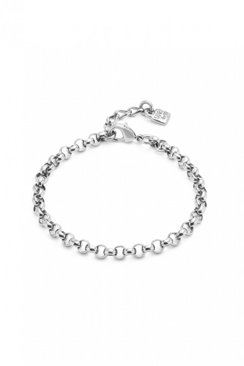 PULSERA CADENA EN ALEACIÓN DE METALES BAÑADAS EN PLATA DE LEY Pulsera