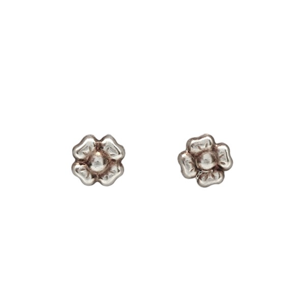 Abridores bebe Flor - Plata 925 - Sin Piedra - AB3007 Sinpiedra