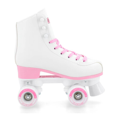 Patín Artístico Bota Dura N1 Venta Garantía + Regalos Blanco