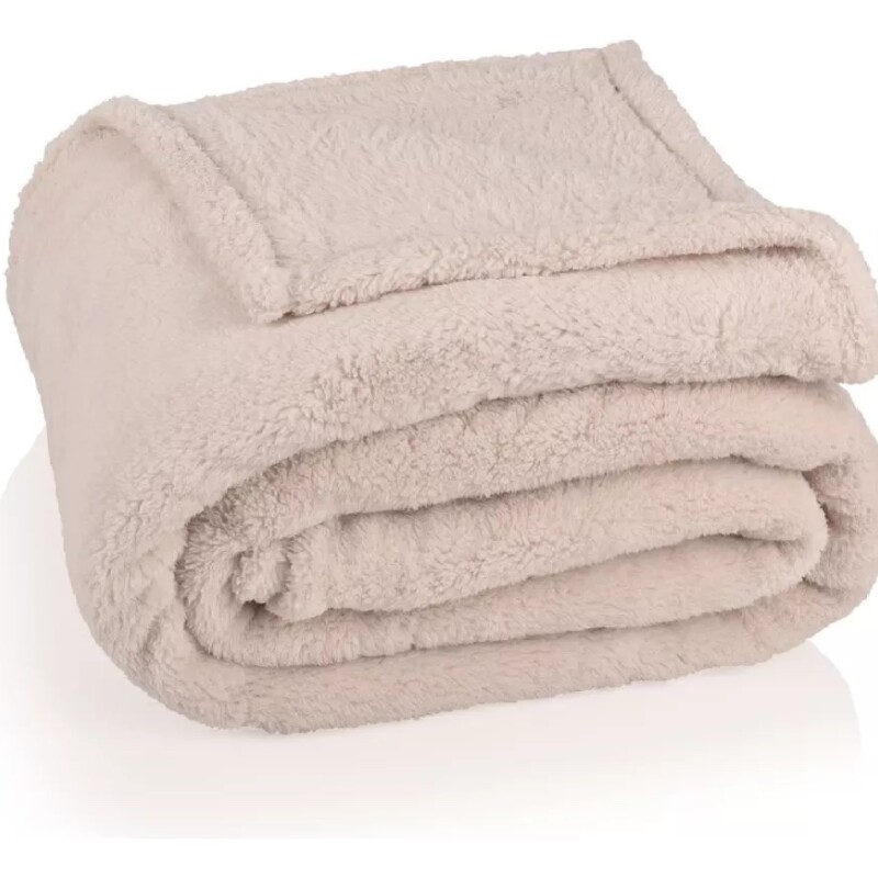 Manta Corderito 2 Plazas- Beige - 180x200cm Manta Corderito 2 Plazas- Beige - 180x200cm