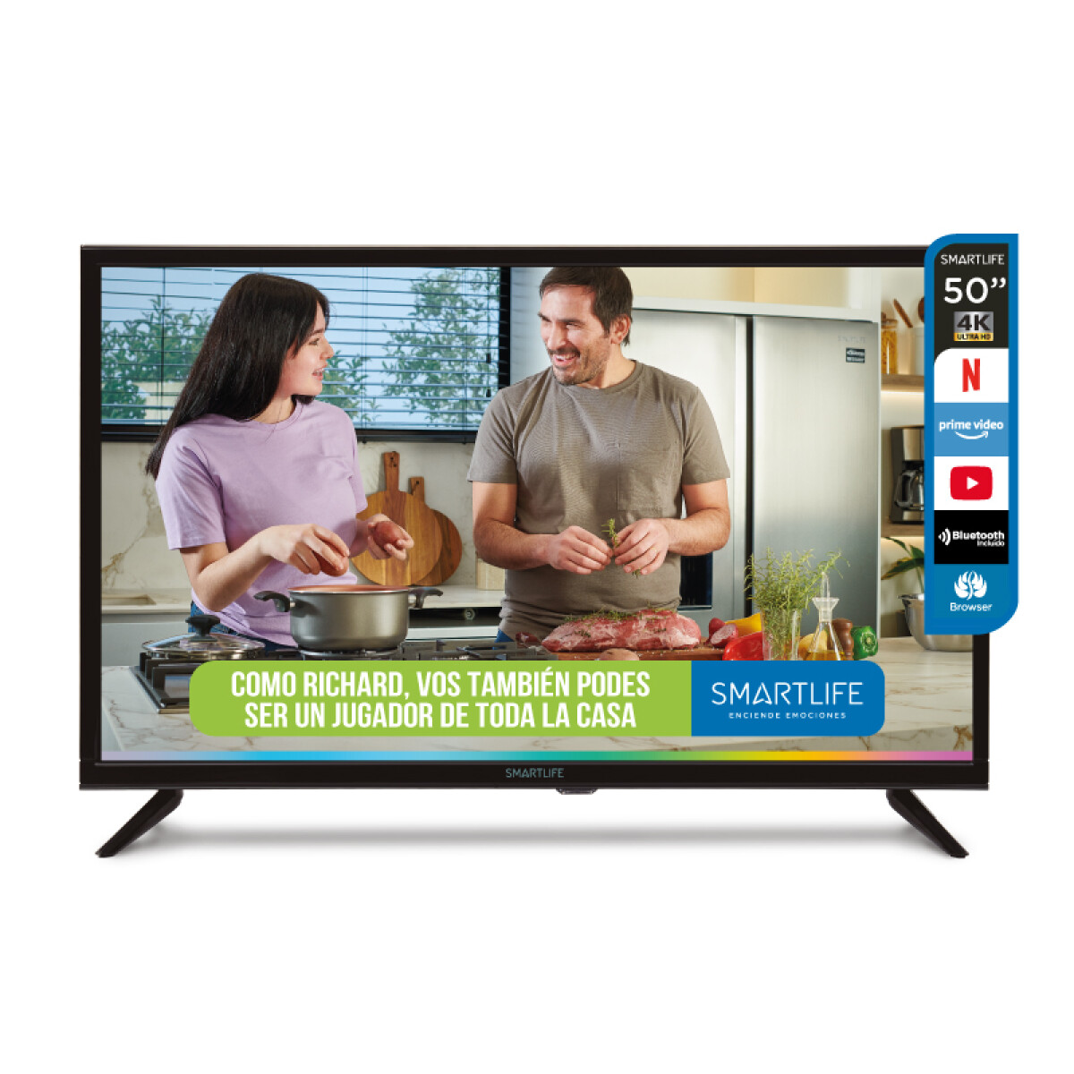 Smart Tv 50” Smartlife Uhd 4K SL-TV50UHDW - 001 