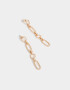 Aros Colgantes Cortos De metal Aros Colgantes Eslabones De Metal - Dorado