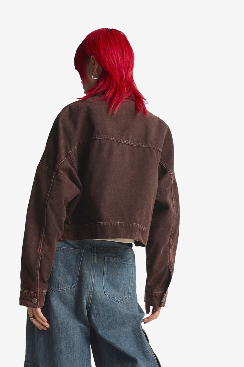 CHAQUETA DEPORTIVA CANVAS Marron