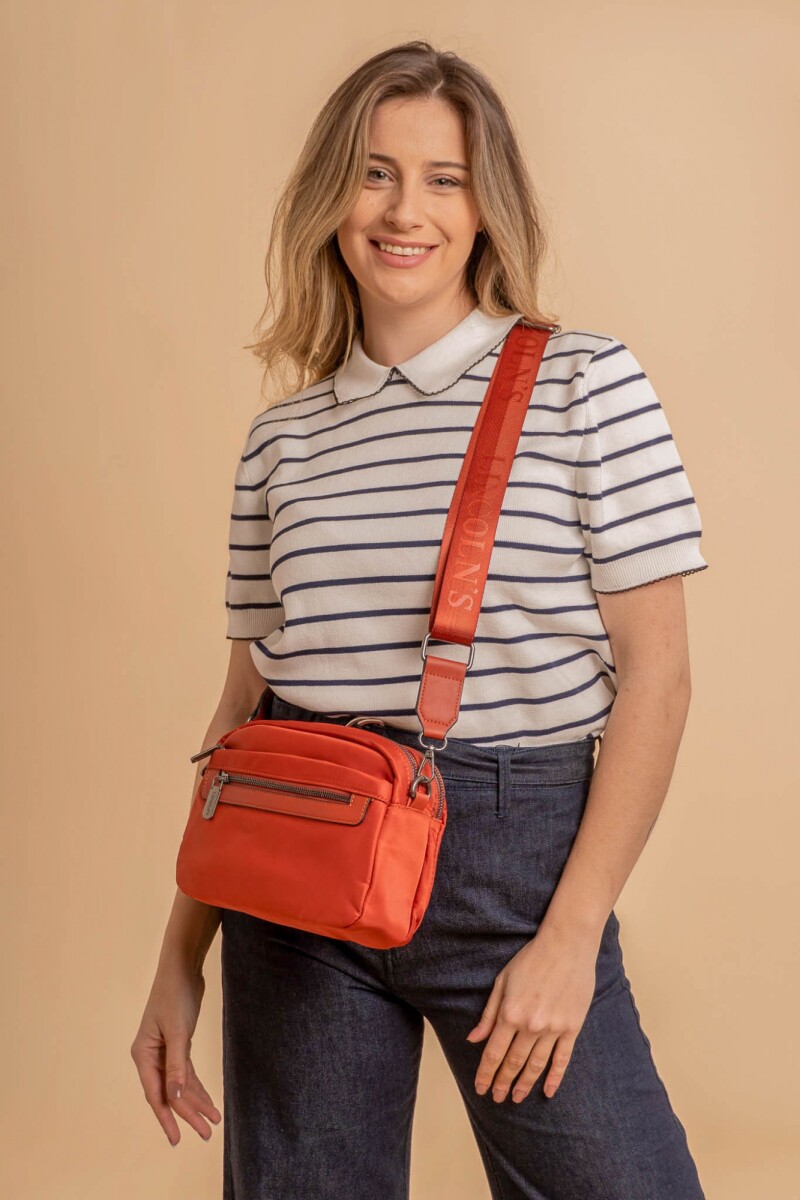 BANDOLERA GENGIBRE - LADRILLO 