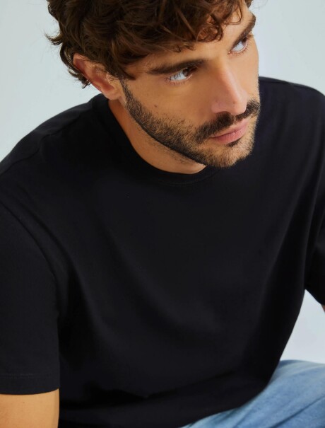 CAMISETA BÁSICA SUPER COTTON NEGRO