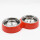 PLATO DOBLE 29 X 16CM ROJO