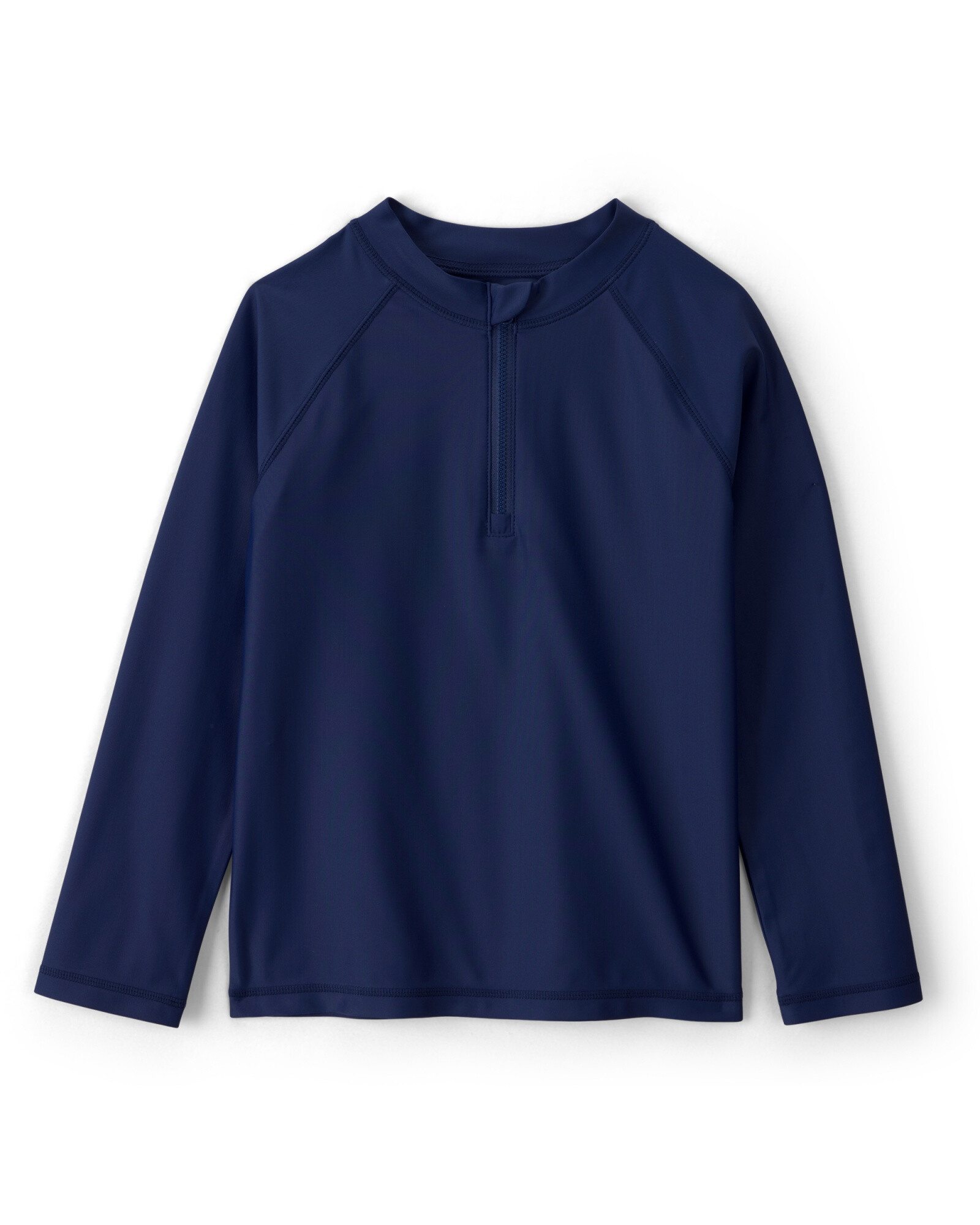 Remera de baño manga larga con protección UPF 50+, azul marino Sin color