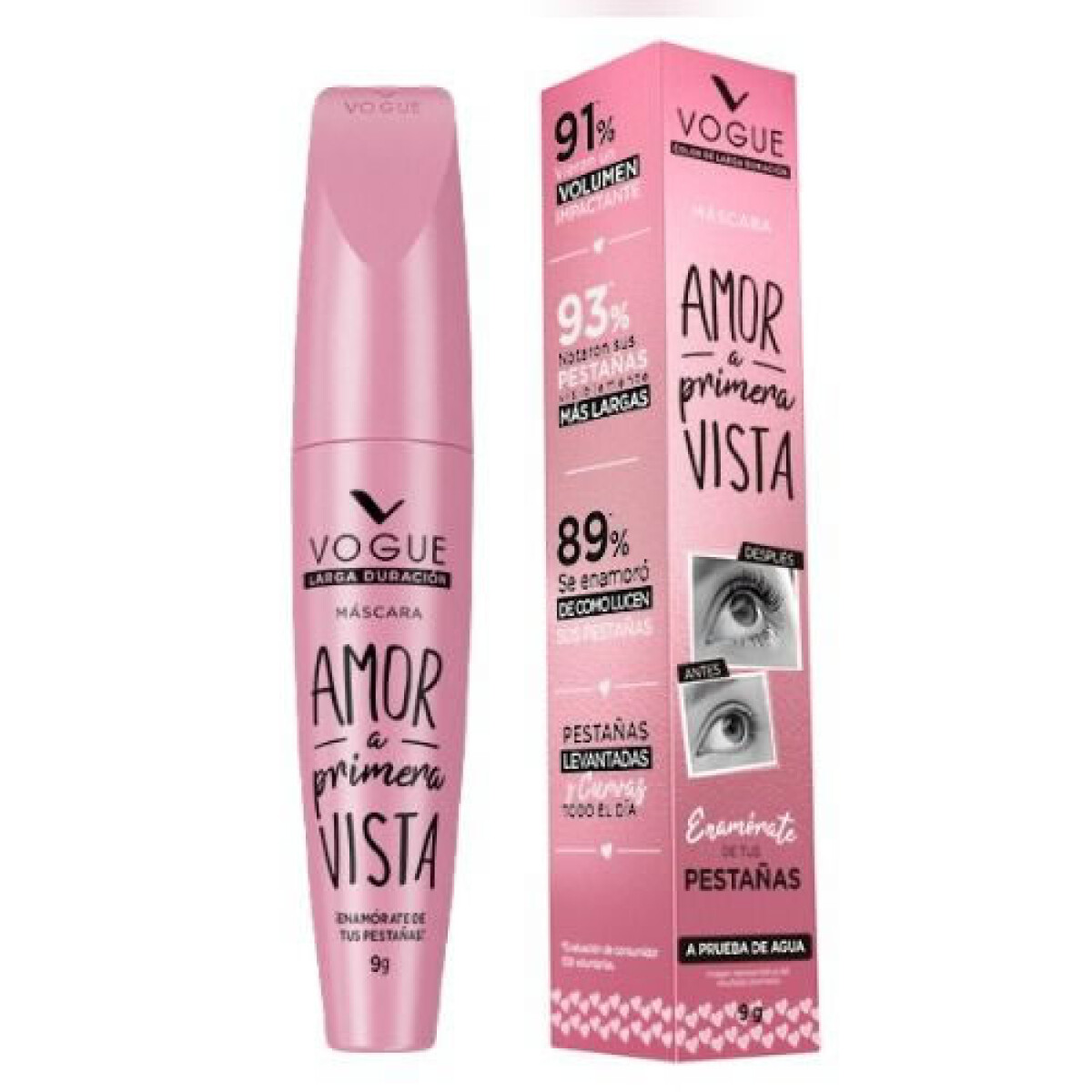 Vogue Máscara de Pestaña Amor a Primera Vista Tono Negro – Máscara de pestañas