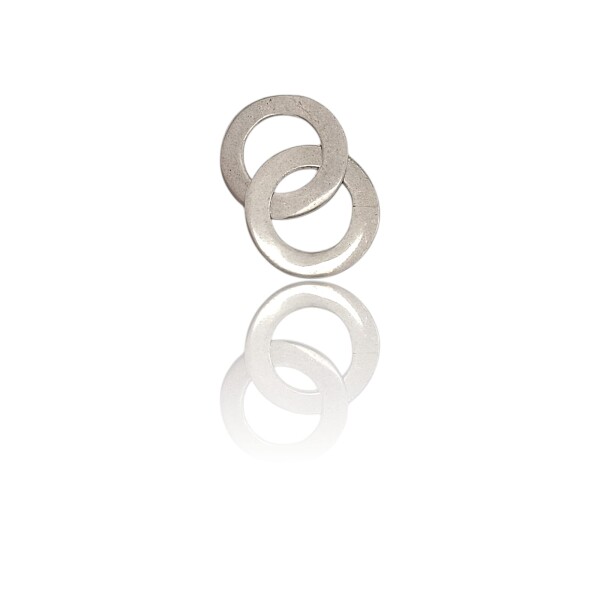 Dije aro ruso doble- Plata 925 - Sin piedra-CP4623 sinpiedra