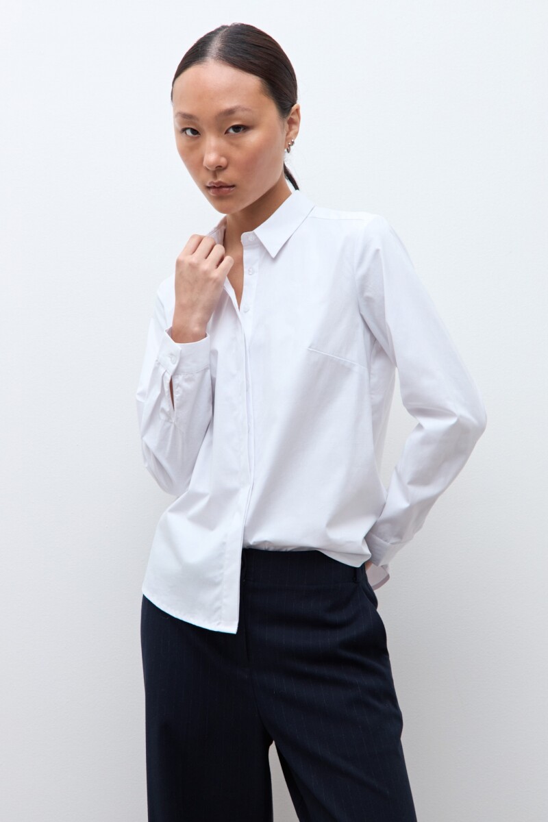 Camisa básica blanco