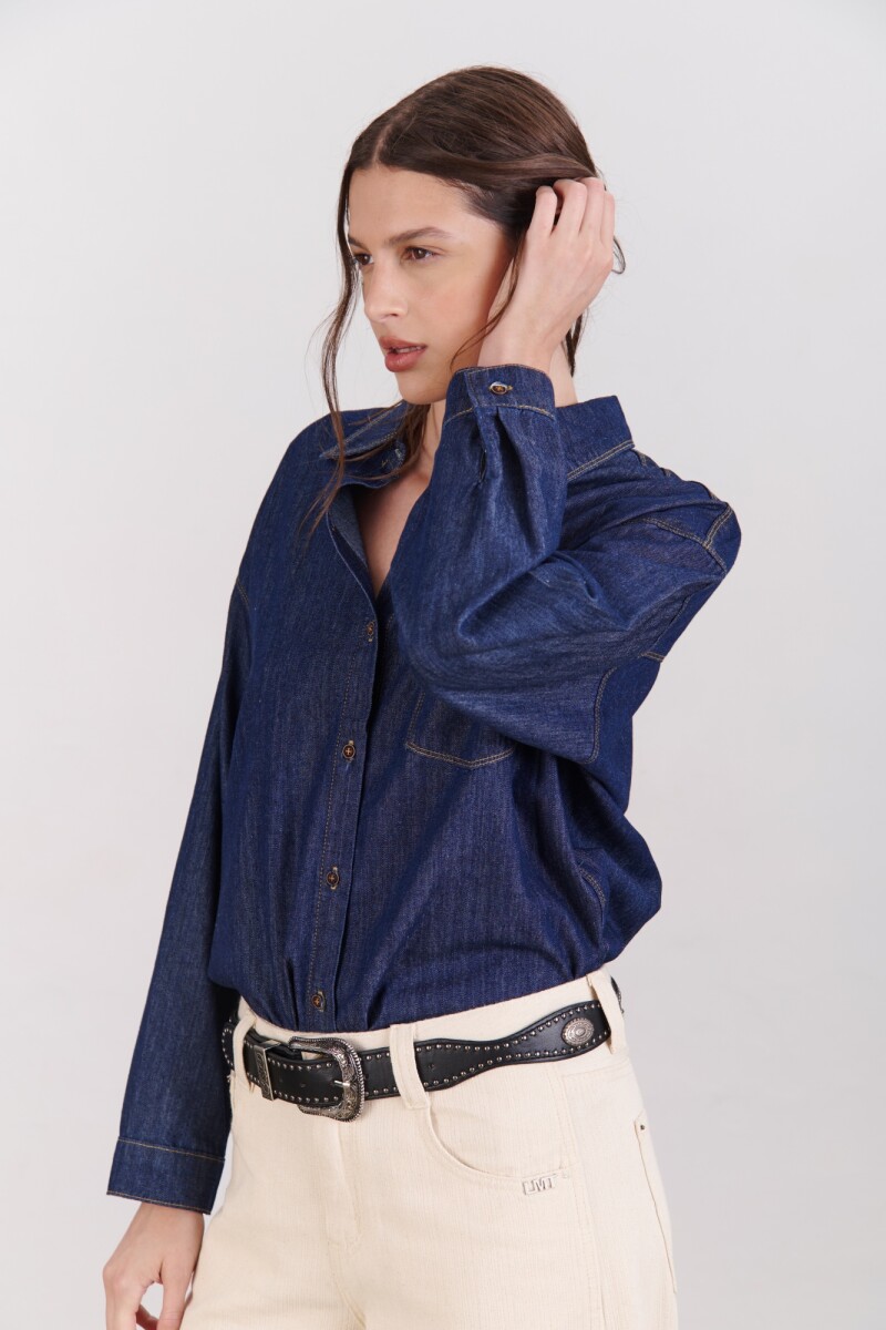 CAMISA JEAN AZUL OSC