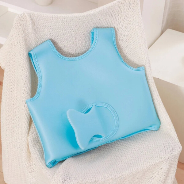 Chaleco Flotador Infantil 3D 19 KG Salvavidas Natacion NIños Variante Color Celeste