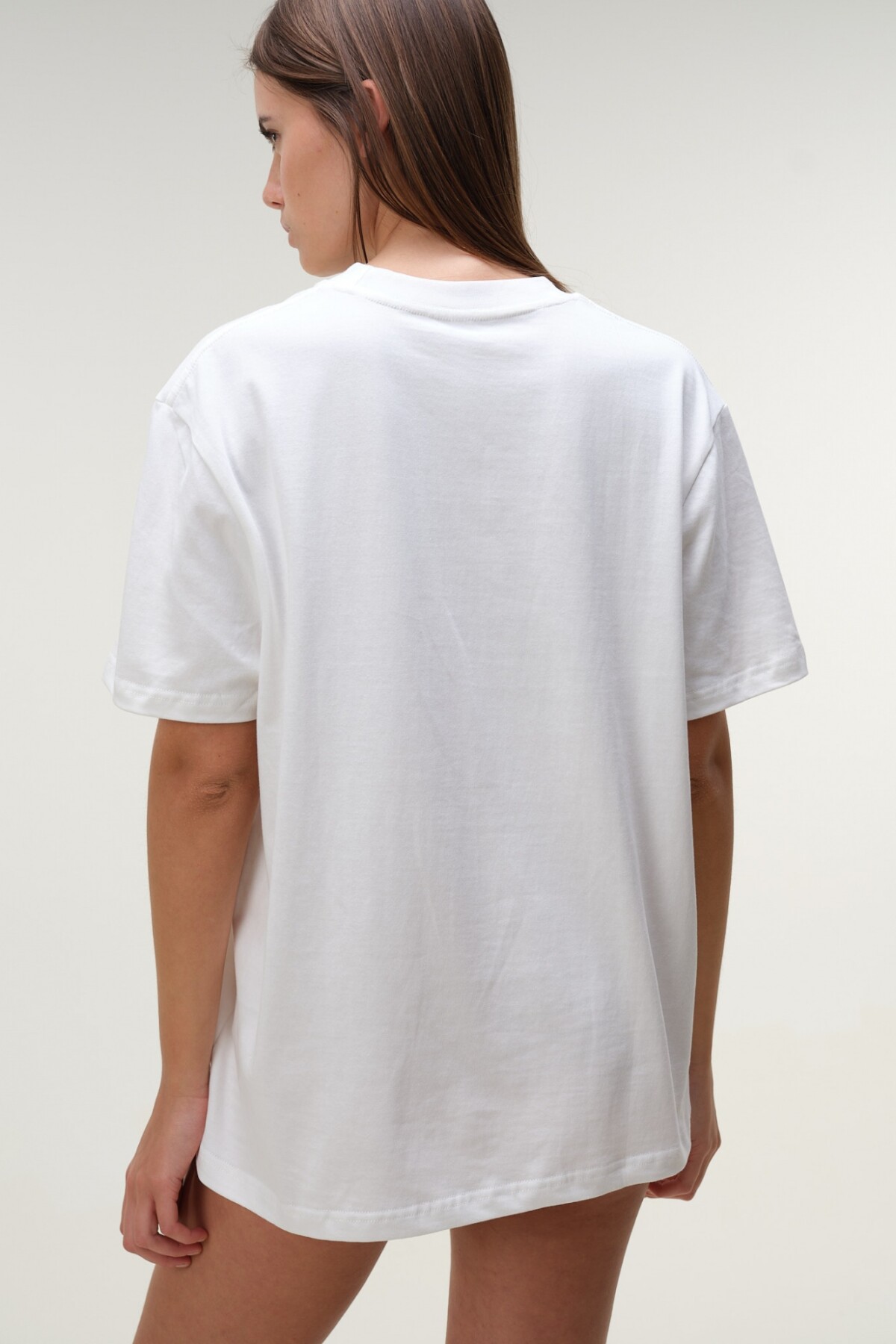 Remera Oversize Algodón Blanco