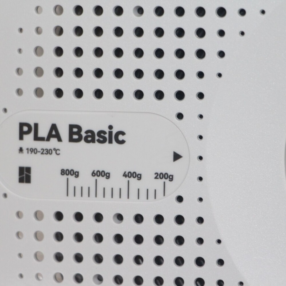 1 KILO DE FILAMENTO PLA BASIC BAMBOO LAB PARA IMPRESORAS 3D COLOR NEGRO