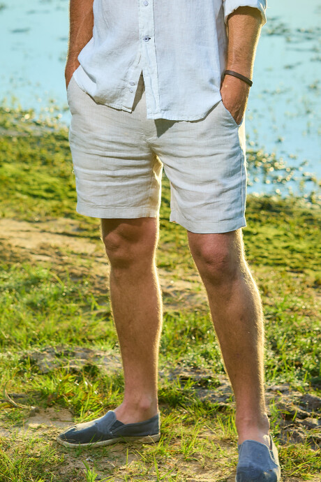 Short de Lino Bali Beige