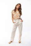 BLUSA MAGDA ESTAMPADO CRUDO Y BEIGE