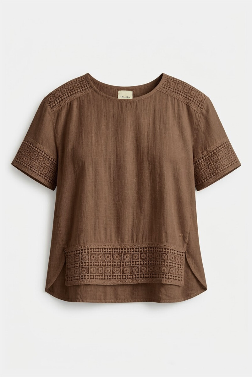 BLUSA MARIA - MARRON 