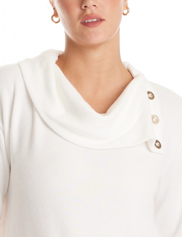 Buzo Soft Cuello Volcado CRUDO