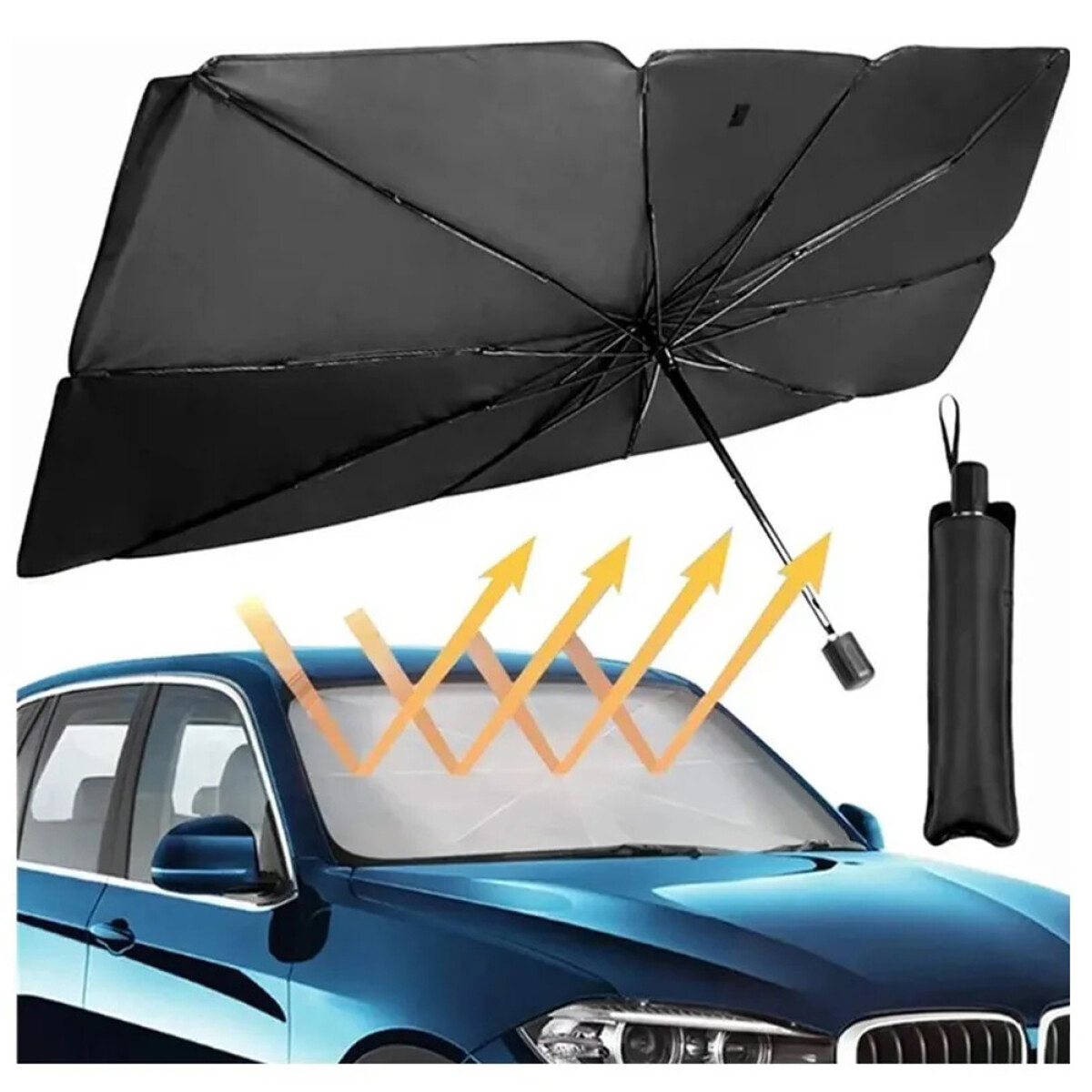 Parasol Para Autos Paragua ProtecciÓn UV 140 CM X 79 CM 