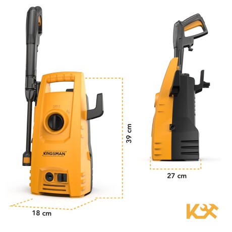 Hidrolavadora Kingsman alta presión 1400w + acces 103 bar Hidrolavadora Kingsman alta presión 1400w + acces 103 bar