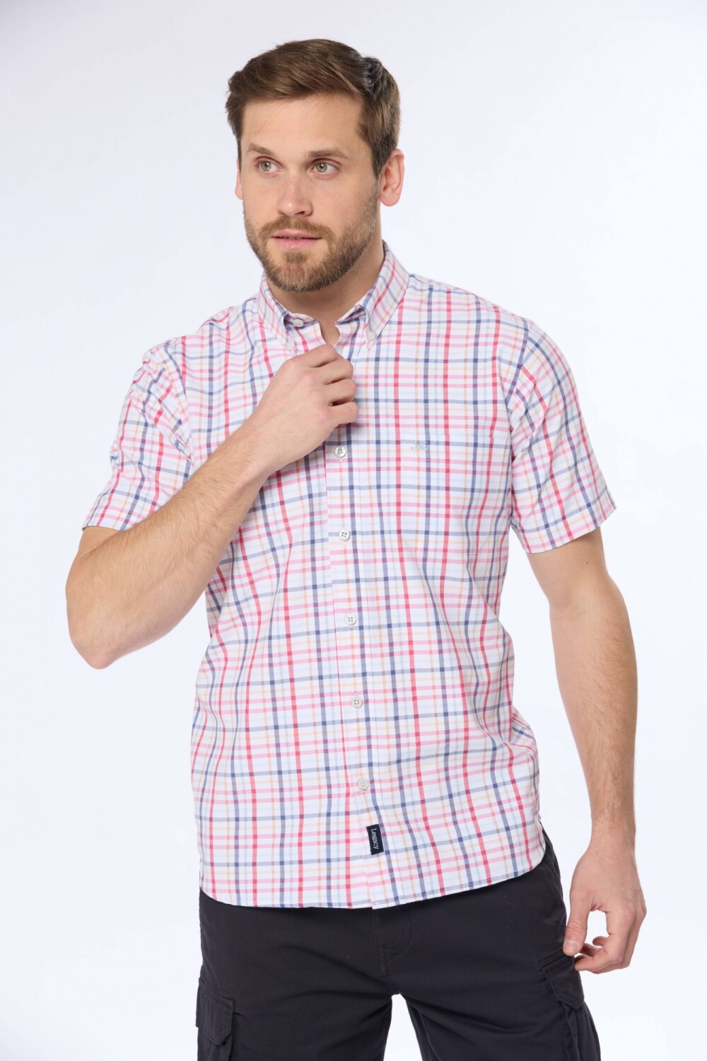 CAMISA SPORT A CUADROS Rojo