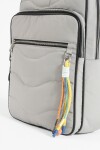 Mochila porta laptop pespunte con llavero verde