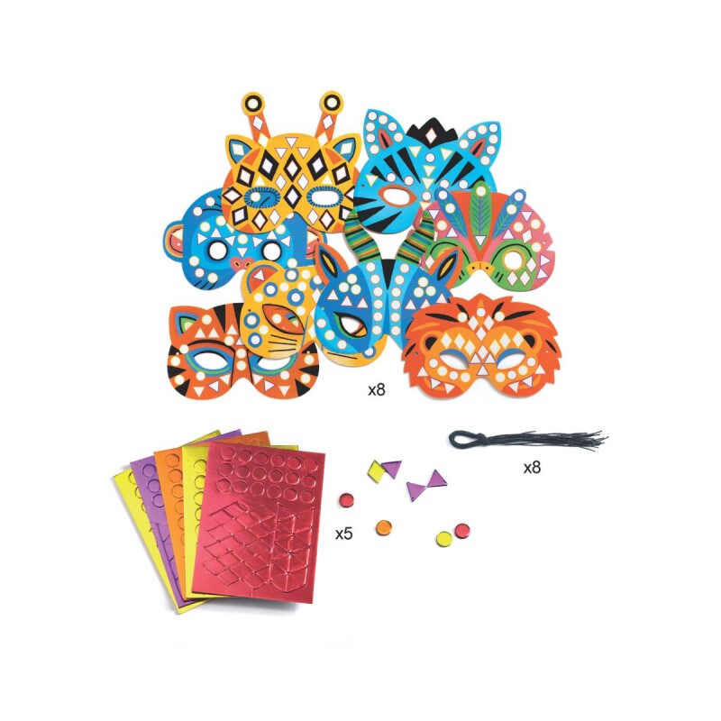 8 antifaces infantiles Animales 8 antifaces infantiles Animales