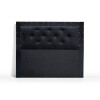 Respaldo De Sommier 2 Plazas 150 x 120cm Relleno Con Guata Forrado En Suede Negro Respaldo De Sommier 2 Plazas 150 X 120cm Relleno Con Guata Forrado En Suede Negro