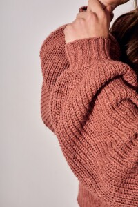 Sweater Bouclé Texturado Terracota